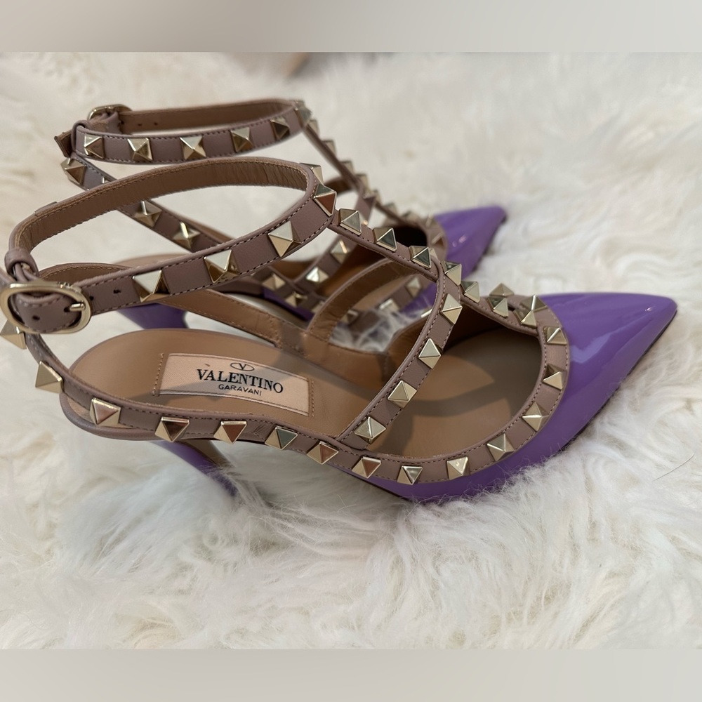 Valentino Garavani Rockstud Brand New in Purple Patent